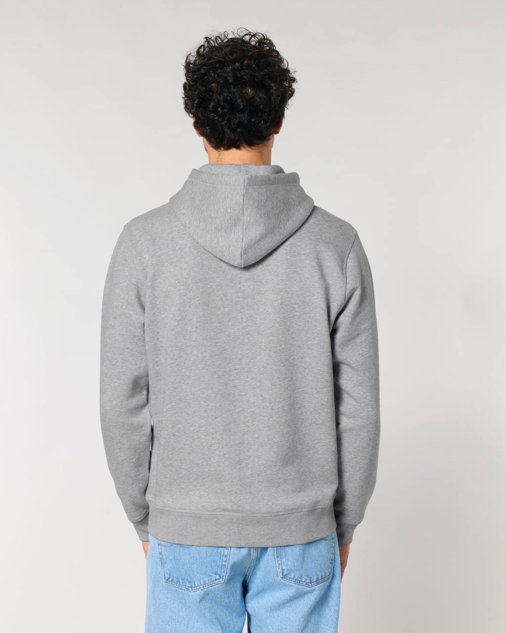 Hoodie "Pink" in Grau (Heather Grey)