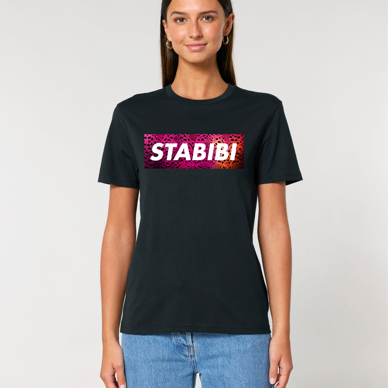 Unisex T-Shirt "Pink Panther" in schwarz
