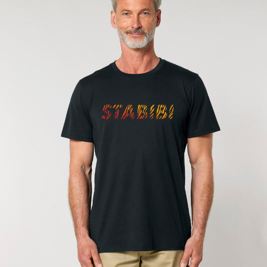 Unisex T-Shirt "Hot Zebrabibi" in schwarz