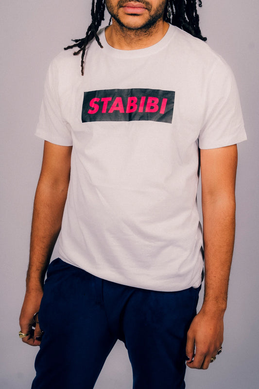 Unisex T-Shirt "pink" in weiß
