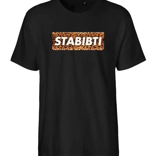 T-Shirt "Stabibti Leo" in schwarz