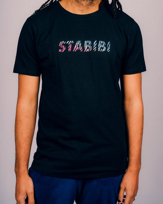 Unisex T-Shirt "Zebrabibi" in schwarz