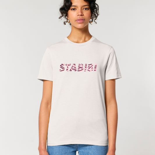 Unisex T-Shirt "rose Zebrabibi" in vintage white